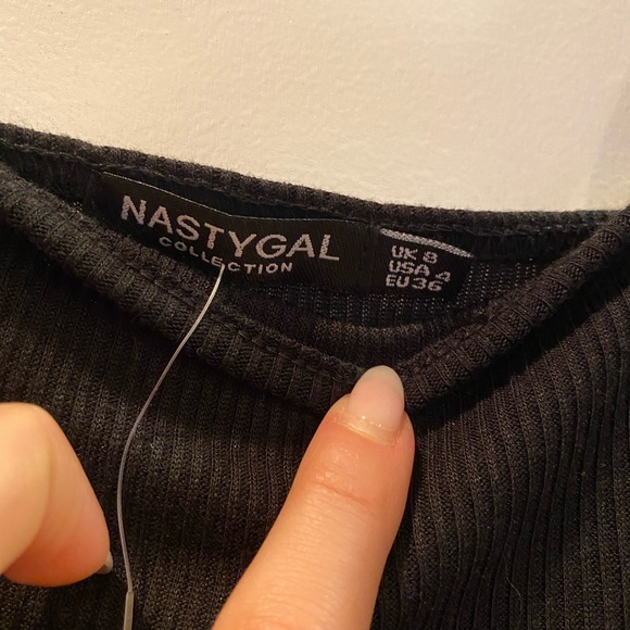 Square Neck Ruffle Mini Dress - Picture 6 of 6